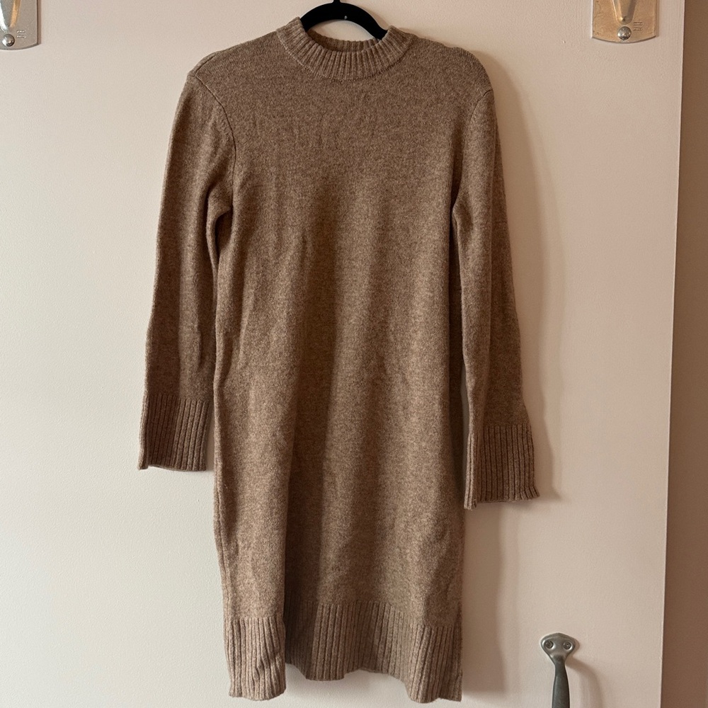 Cozy Brown Knit Dress